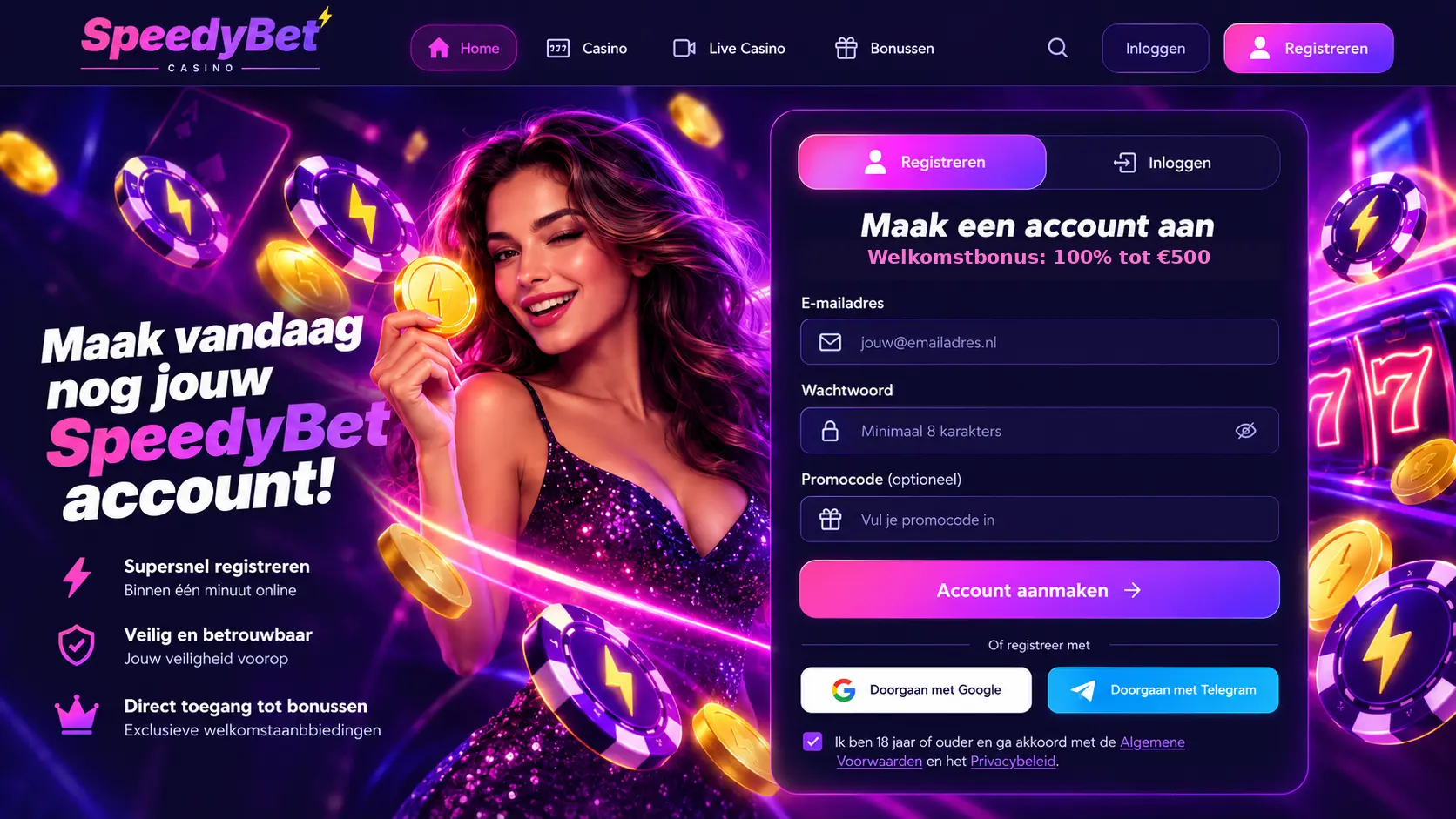 Speedybet Casino Overzicht: Slots, Live Tafels en Banking image 2